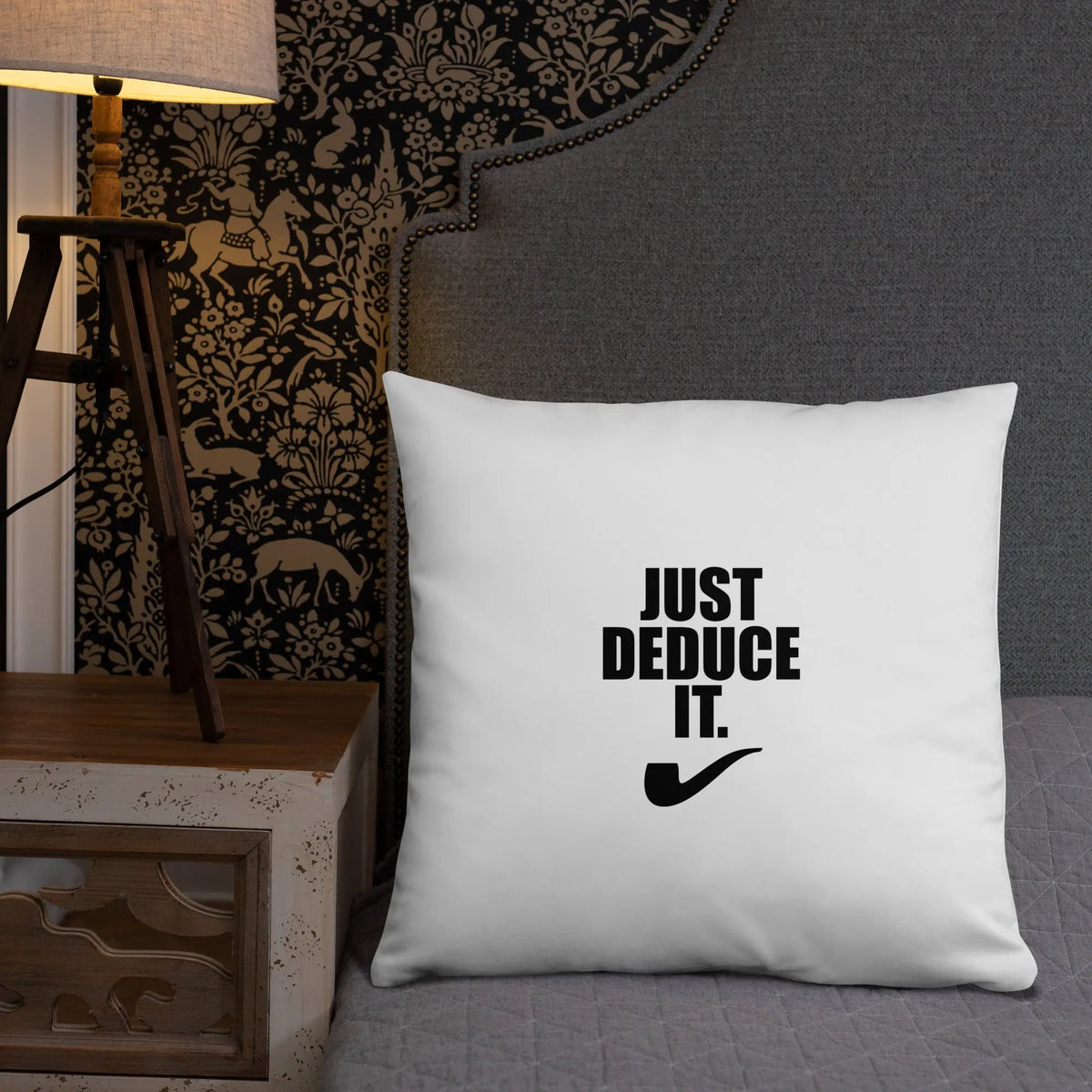 Sherlock Holmes Just Deduce it. Pillow - The Sherlock Holmes Company