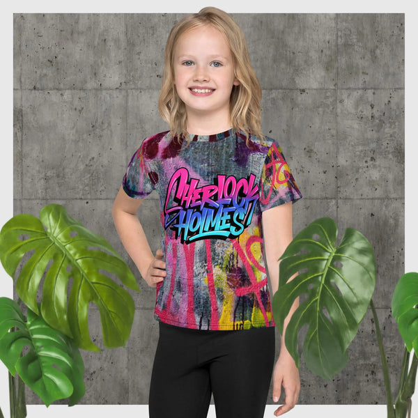 Sherlock Kids T-Shirt | Graffiti Kids T-Shirt | Sherlock Holmes