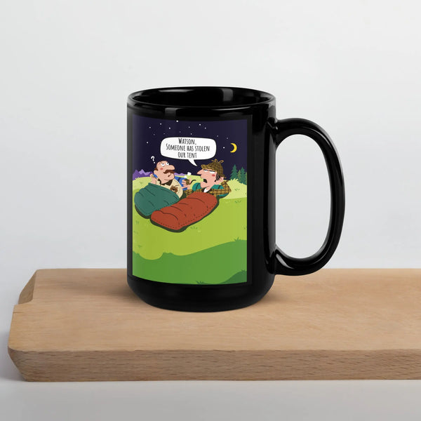 Sherlock Holmes & Dr Watson - Go Camping Mug - The Sherlock Holmes Company