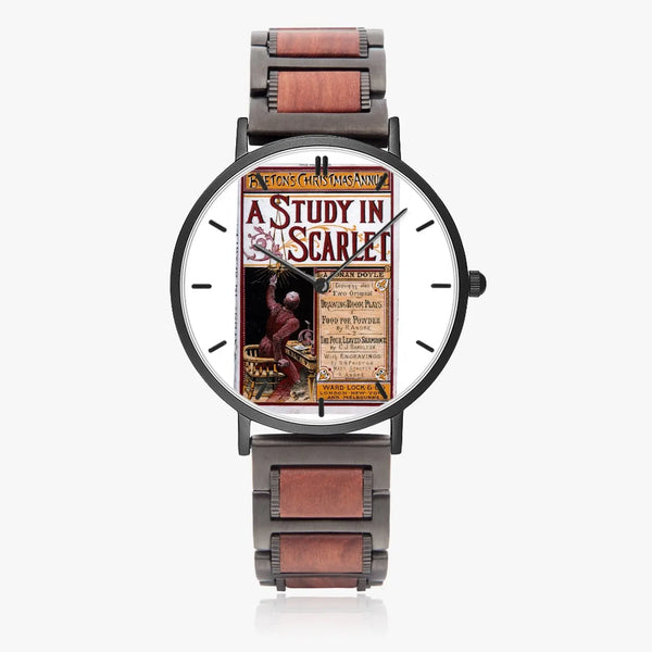 Wooden Quartz Watch | Strap Quartz Watch | Sherlock Holmes