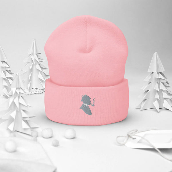 Sherlock Holmes - Pink Cuffed Beanie - The Sherlock Holmes Company