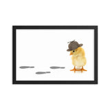 Framed Detective Poster | Chick Detective Poster | Sherlock Holmes