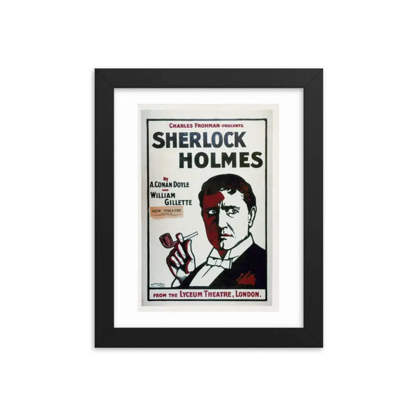 Sherlock Holmes Poster | Gillette Framed Poster | Sherlock Holmes