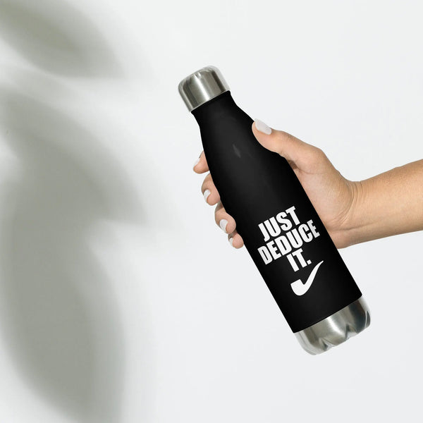 Sherlock Holmes - Just Deduce It - water bottle - The Sherlock Holmes Company