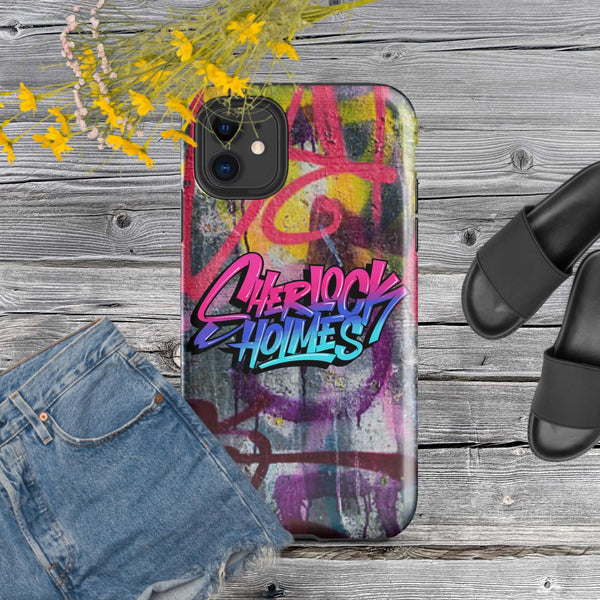 Graffiti iPhone Case | Case Back Cover iPhone | Sherlock Holmes