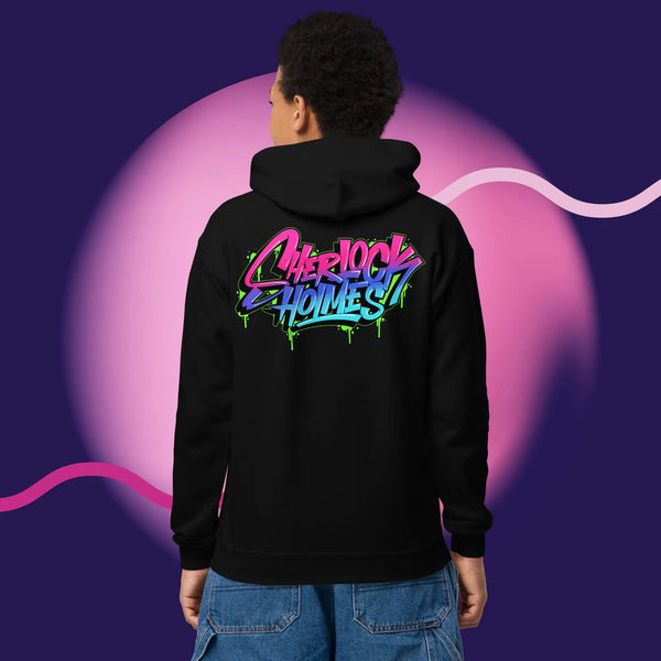 Heavy Blend Hoodie | Graffiti Collection Hoodie | Sherlock Holmes