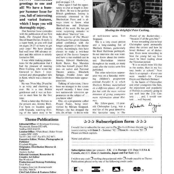 Sherlock Holmes Gazette - Issue 05 - Digital Download - The Sherlock Holmes Company