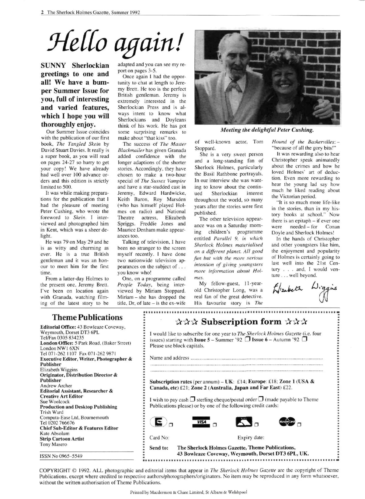 Sherlock Holmes Gazette - Issue 05 - Digital Download - The Sherlock Holmes Company