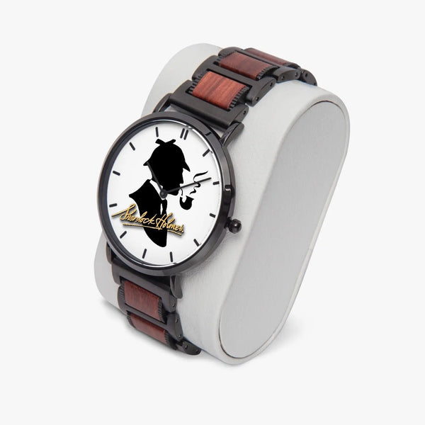 Classic Silhouette Watch | Wooden Strap Quartz Watch | Sherlock Holmes