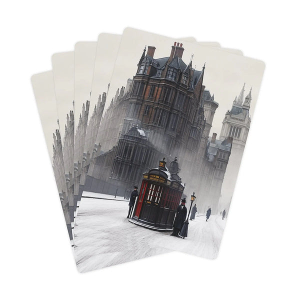Sherlock Holmes - London Street Scene - Poker Cards - The Sherlock Holmes Company