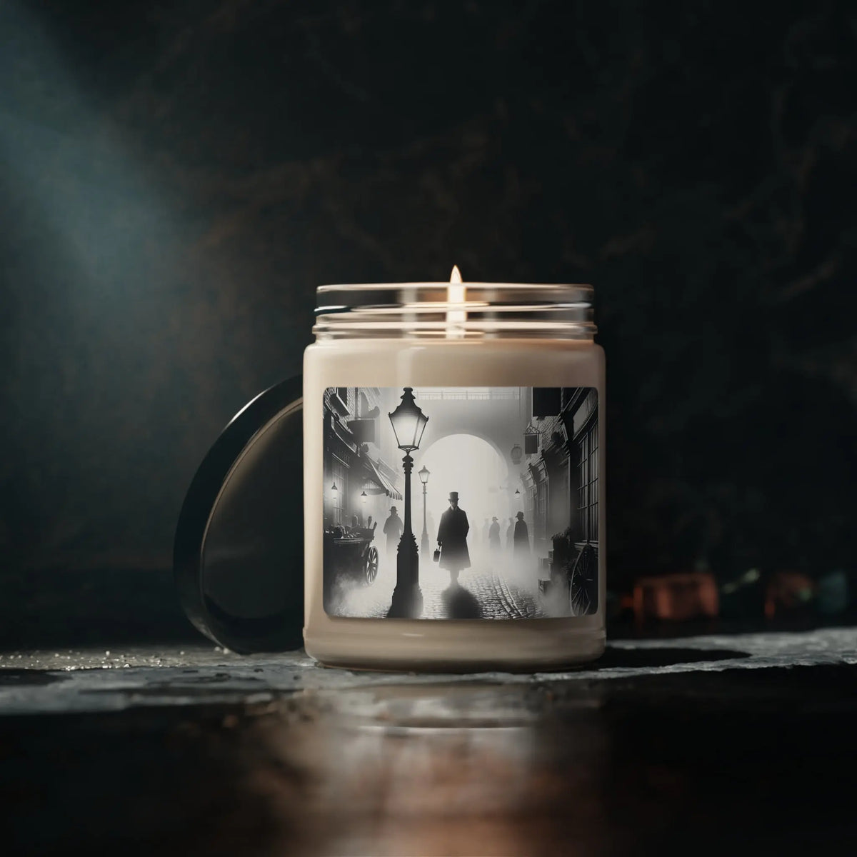 Sherlock Holmes Coconut Cream + Cardamom Scented Soy Candle, 9oz - The Sherlock Holmes Company