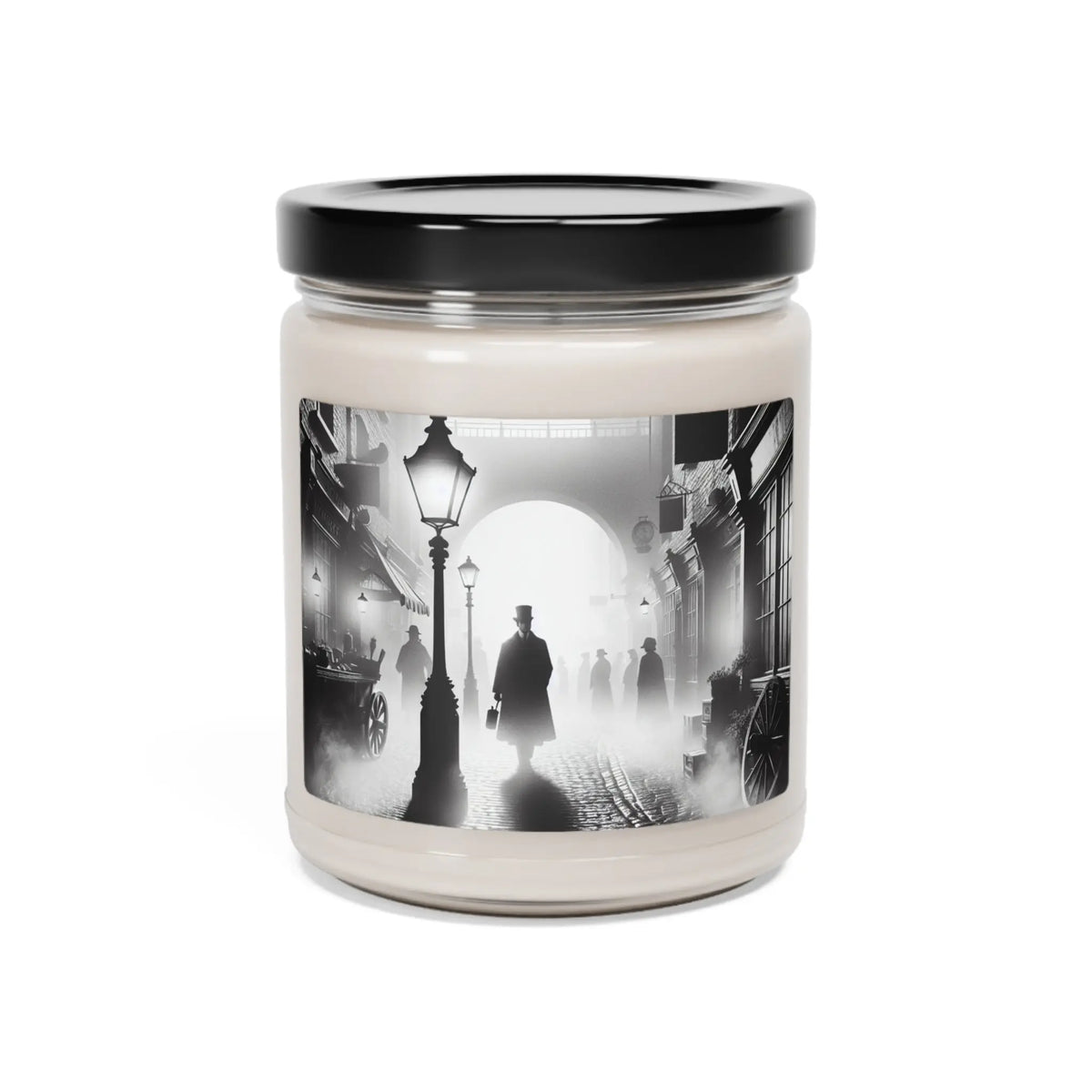 Sherlock Holmes Coconut Cream + Cardamom Scented Soy Candle, 9oz - The Sherlock Holmes Company