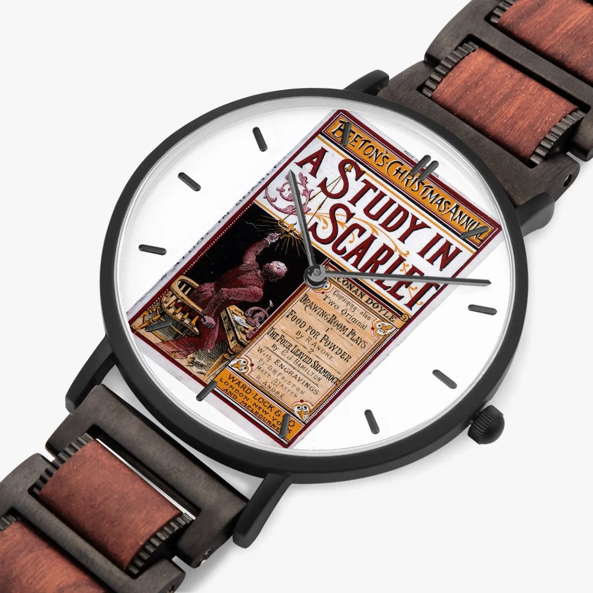 Wooden Quartz Watch | Strap Quartz Watch | Sherlock Holmes