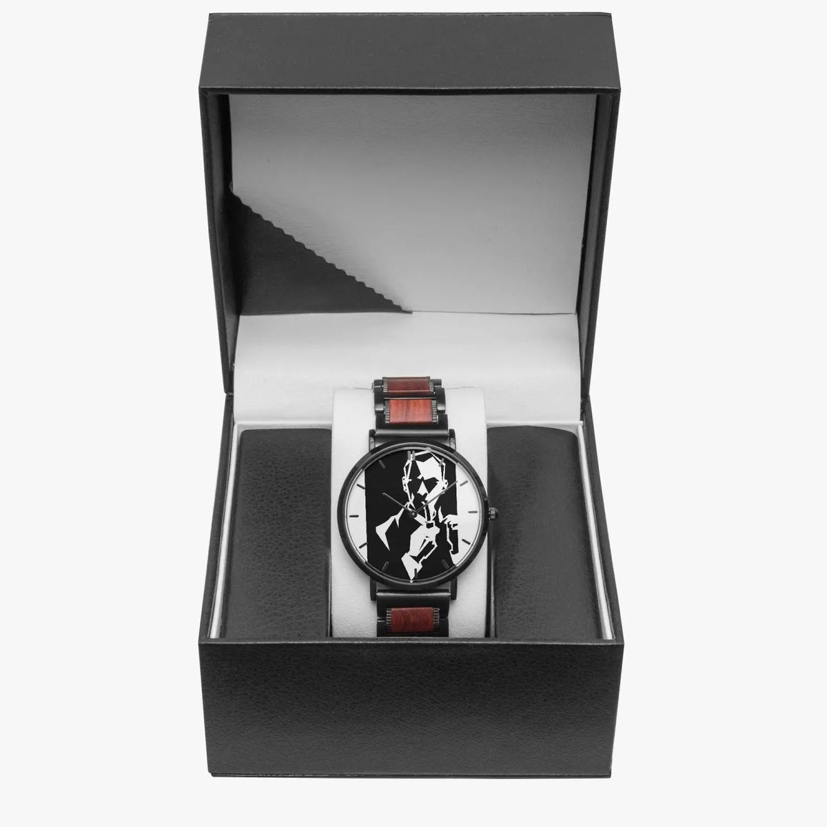 B&W Quartz Watch | Wooden Strap Quartz Watch | Sherlock Holmes