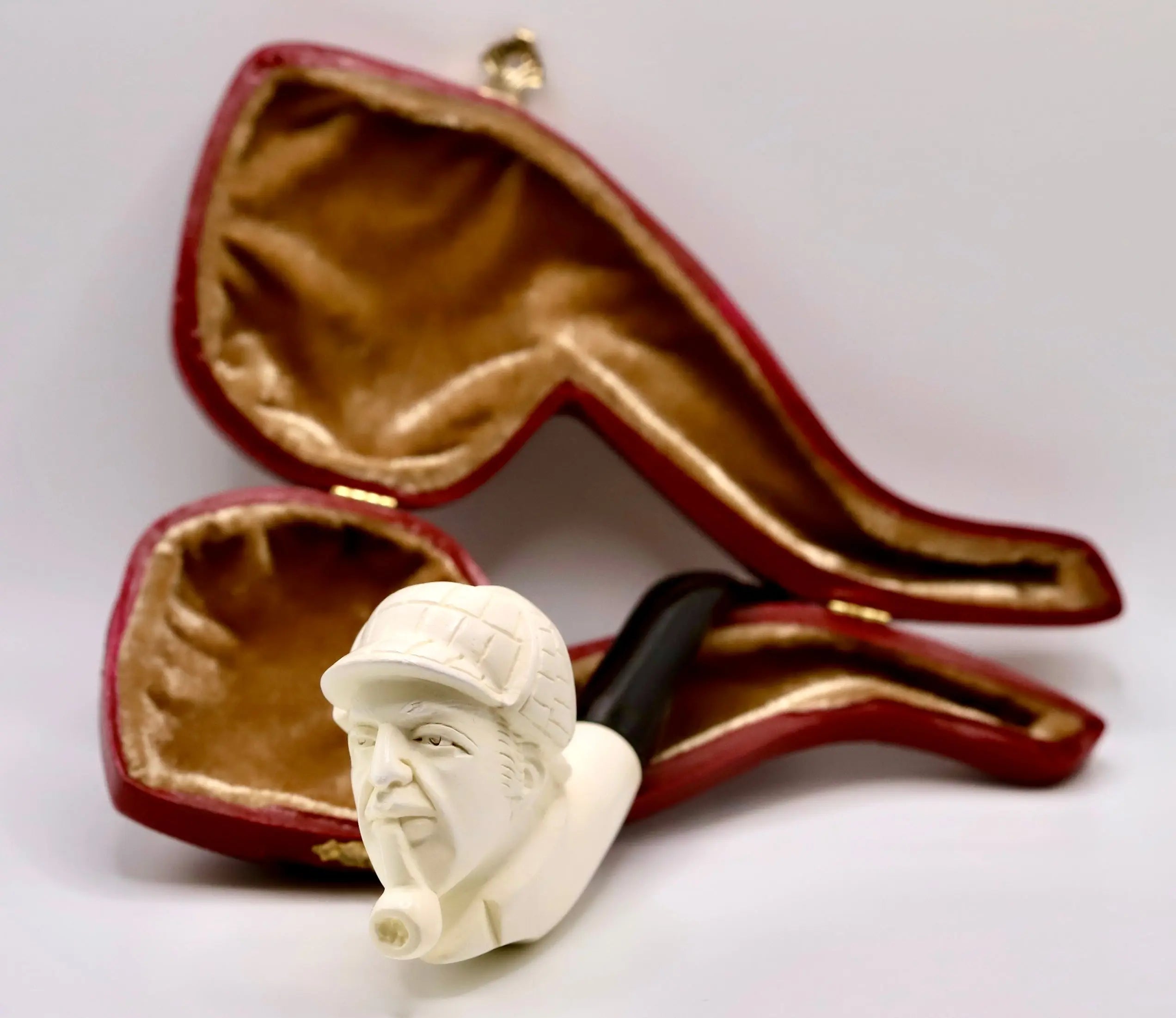 Sherlock Pipe, Meerschaum Pipe, hotsell Handmade Meerschaum Pipes, Artisan Pipes, Handmade Art, Block Meerschaum