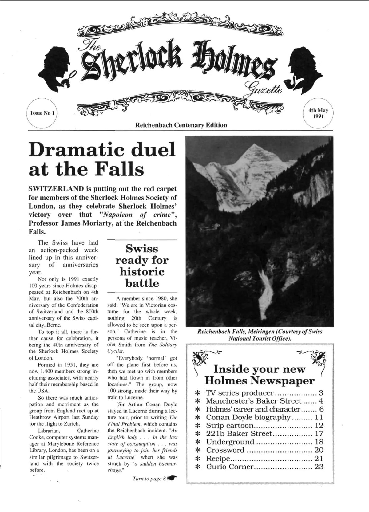 Sherlock Holmes Gazette - Issue 01 - Collector's Magazine - The Sherlock Holmes Company