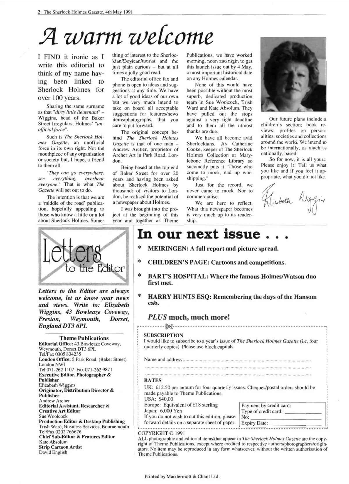 Sherlock Holmes Gazette - Issue 01 - Collector's Magazine - The Sherlock Holmes Company