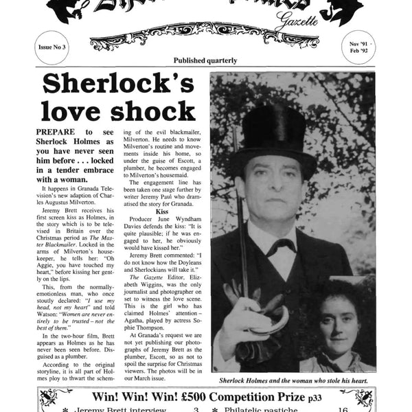 The Sherlock Holmes Gazette - Issue 03 - Digital Download - The Sherlock Holmes Company