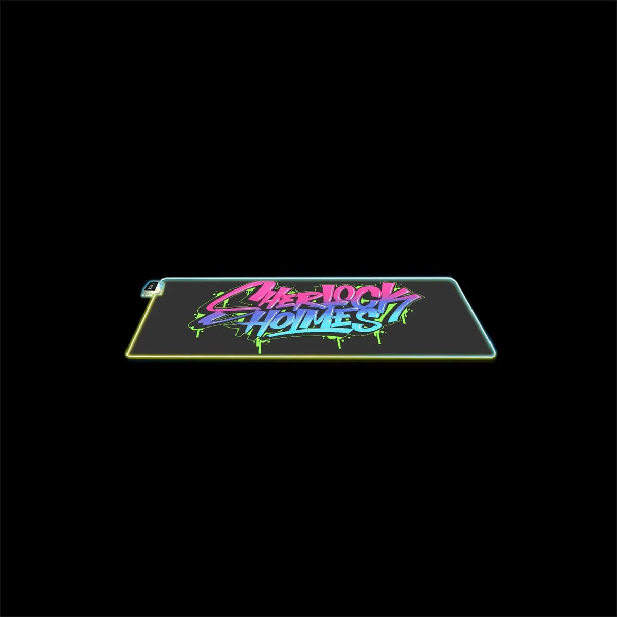 Graffiti Collection LED Gaming Mouse Pad - sherlock holmes