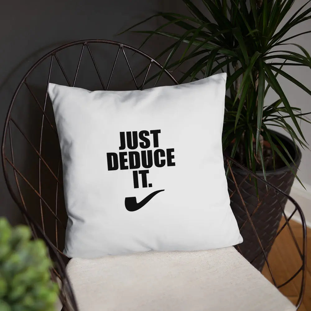 Sherlock Holmes Just Deduce it. Pillow - The Sherlock Holmes Company
