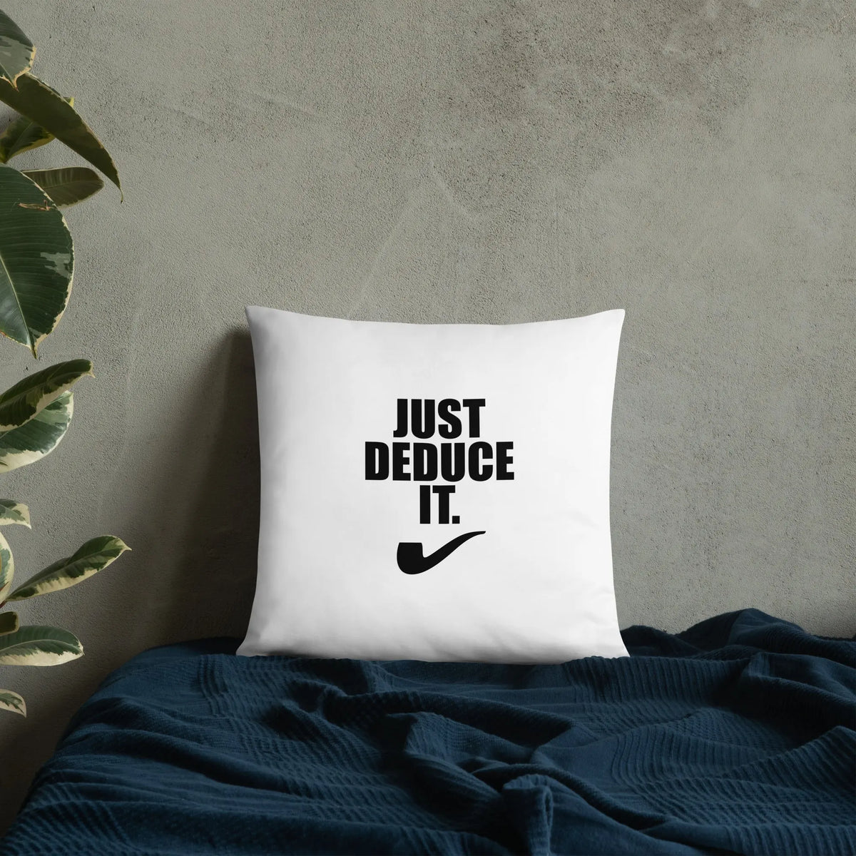 Sherlock Holmes Just Deduce it. Pillow - The Sherlock Holmes Company