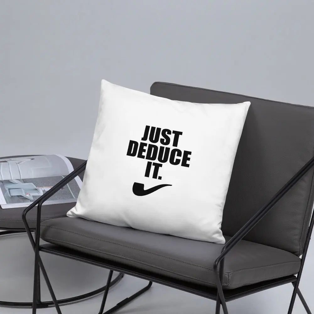 Sherlock Holmes Just Deduce it. Pillow - The Sherlock Holmes Company