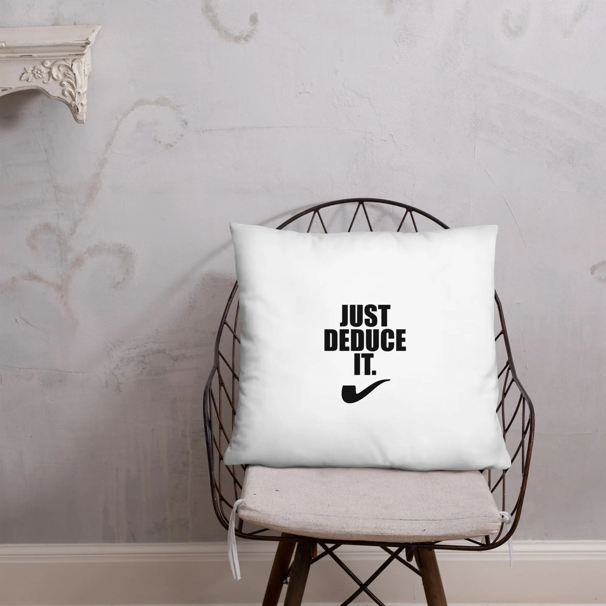 Sherlock Holmes Just Deduce it. Pillow - The Sherlock Holmes Company