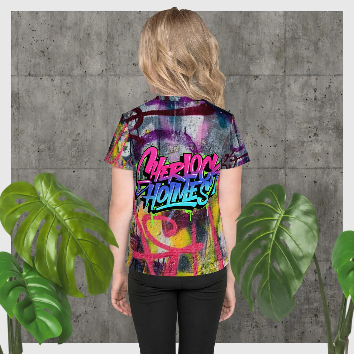Sherlock Kids T-Shirt | Graffiti Kids T-Shirt | Sherlock Holmes