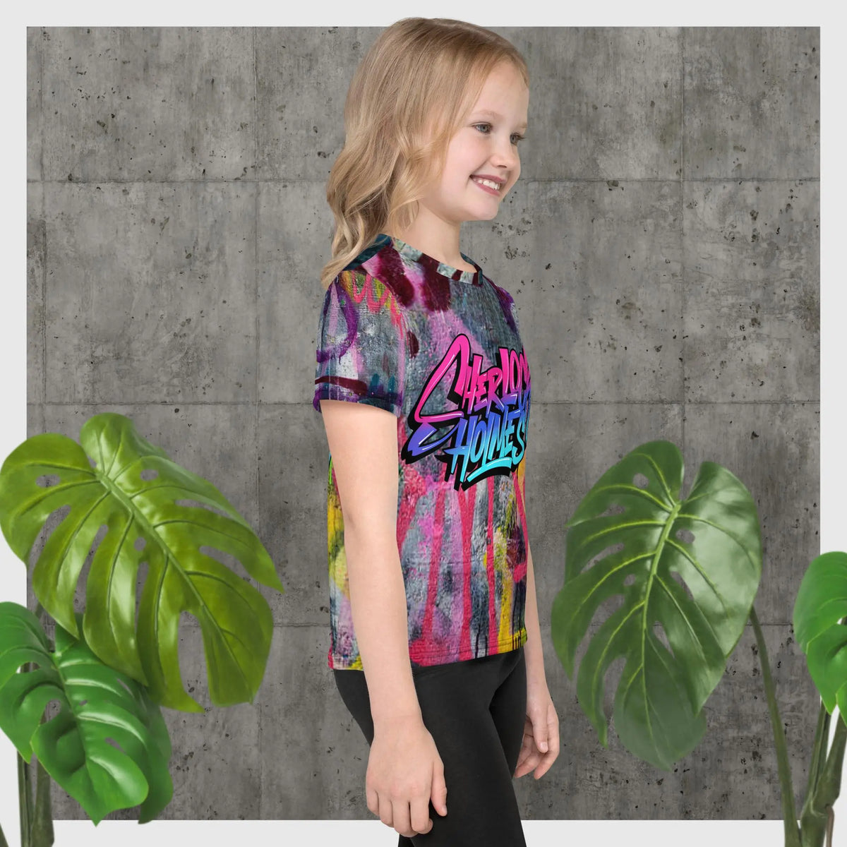 Sherlock Kids T-Shirt | Graffiti Kids T-Shirt | Sherlock Holmes
