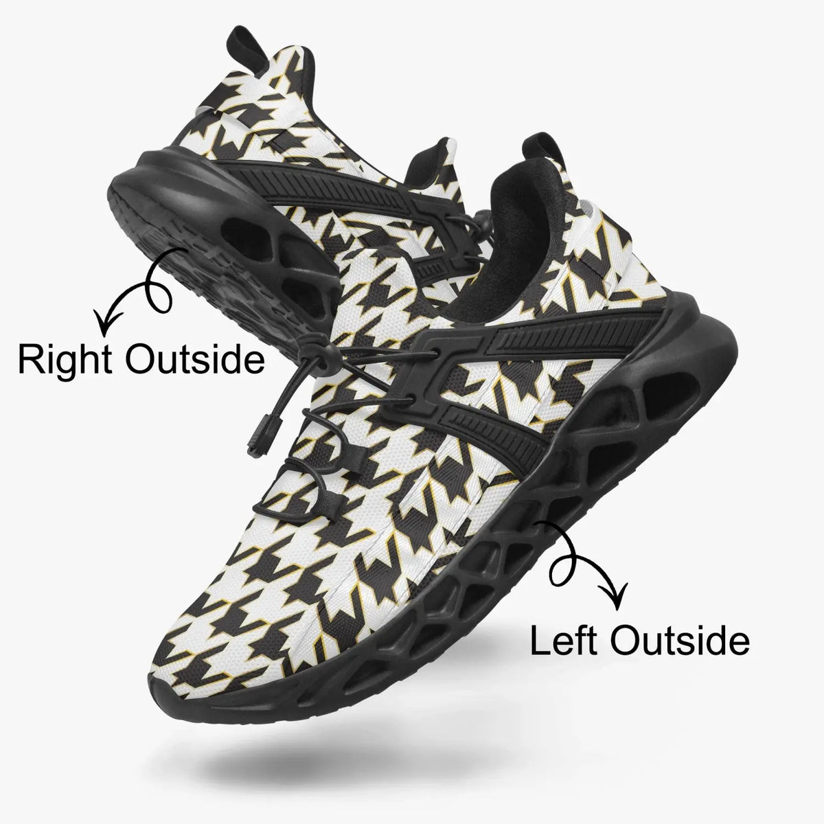 Unisex Houndstooth Running Shoes - The Sherlock Holmes Company