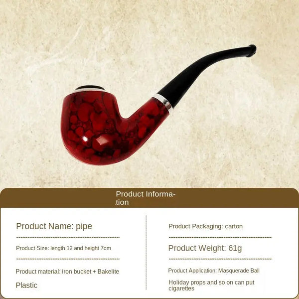 Holmes Pipe Props Halloween Stage Performance Props Detective Hat Deerstalker Detective Sherlock Magnifying Glass Equipment Sherlock Holmes