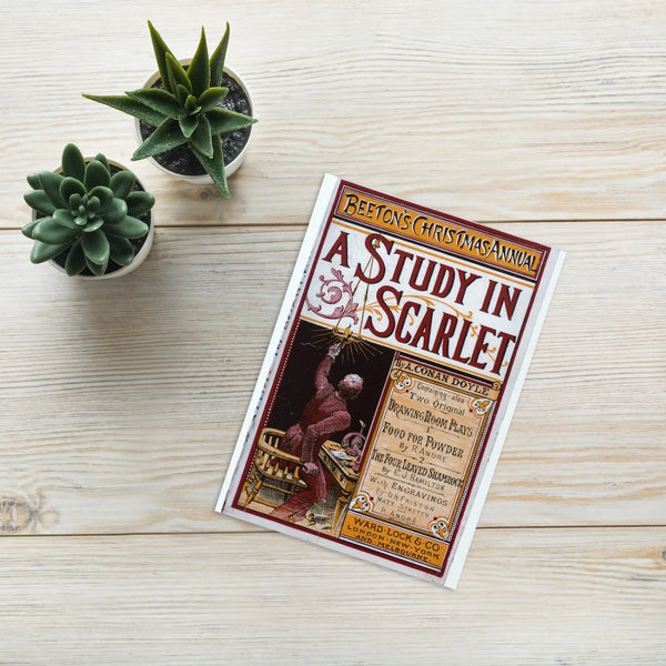 Study Scarlet Card | Scarlet Greeting Card | Sherlock Holmes