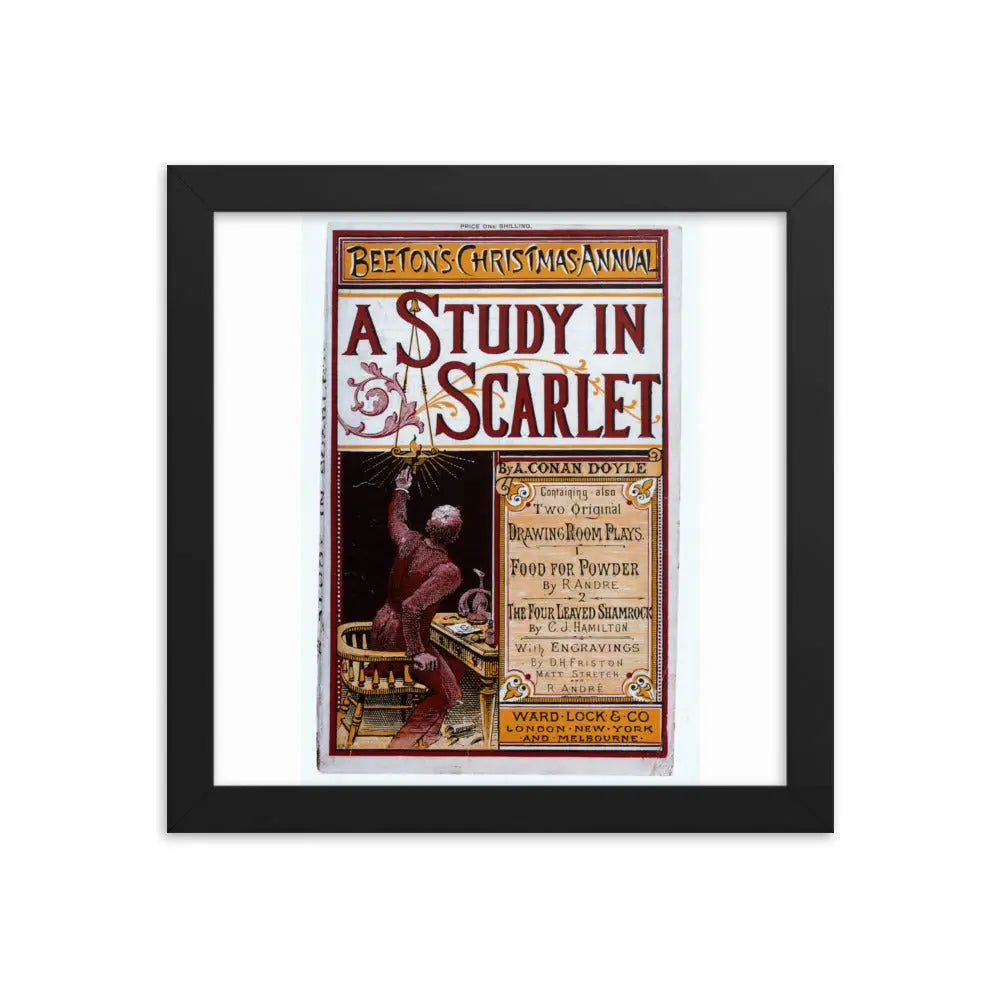 Holmes Framed Poster | Scarlet Framed Poster | Sherlock Holmes