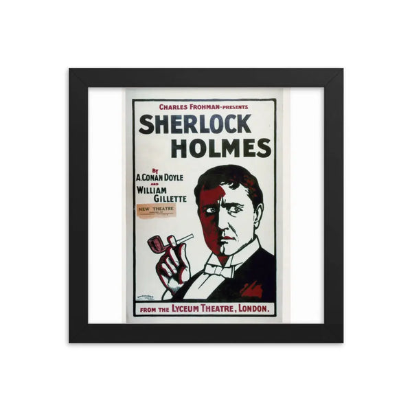 Sherlock Holmes Poster | Gillette Framed Poster | Sherlock Holmes