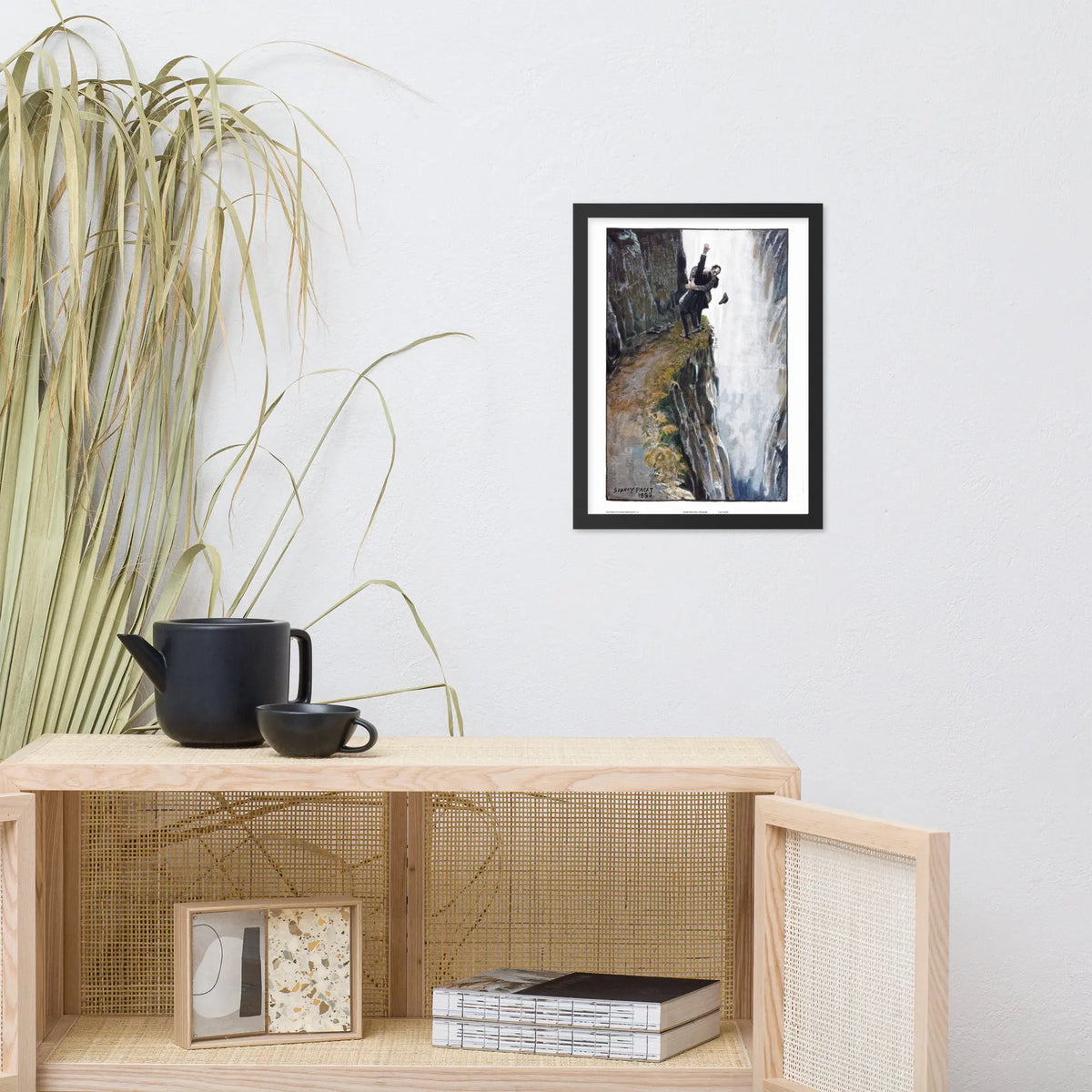 Framed Sherlock Poster | Reichenbach Falls Poster | Sherlock Holmes