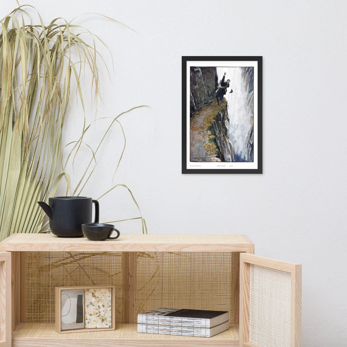 Framed Sherlock Poster | Reichenbach Falls Poster | Sherlock Holmes