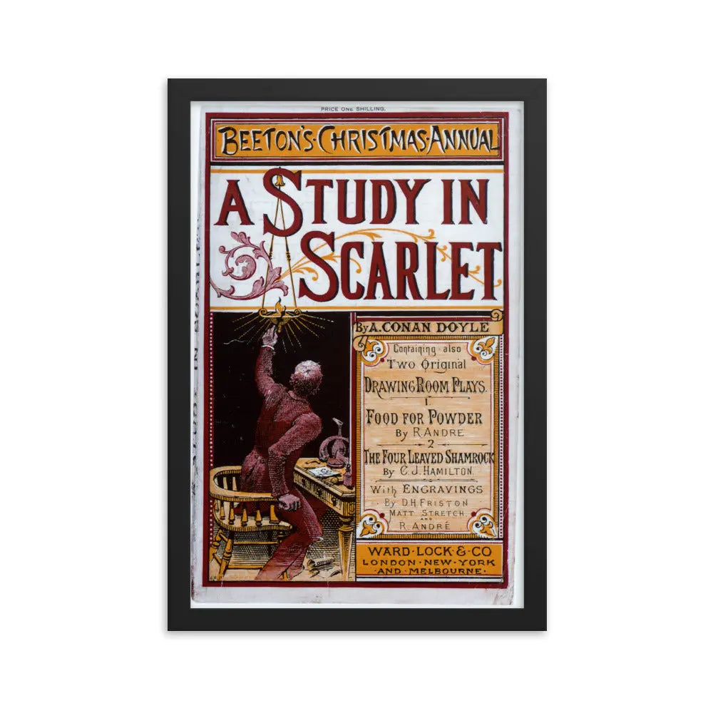 Holmes Framed Poster | Scarlet Framed Poster | Sherlock Holmes