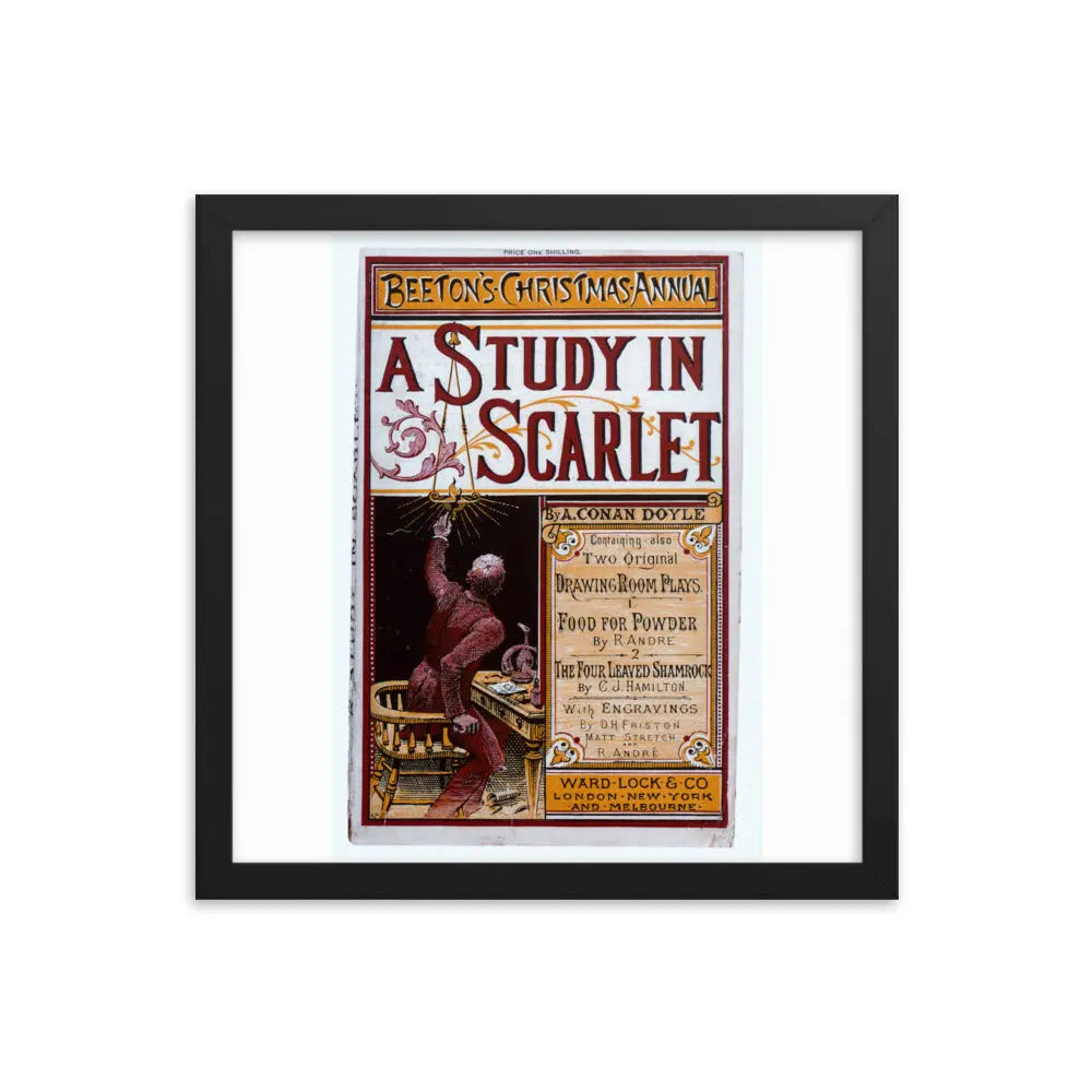 Holmes Framed Poster | Scarlet Framed Poster | Sherlock Holmes