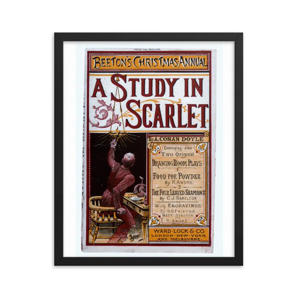Holmes Framed Poster | Scarlet Framed Poster | Sherlock Holmes