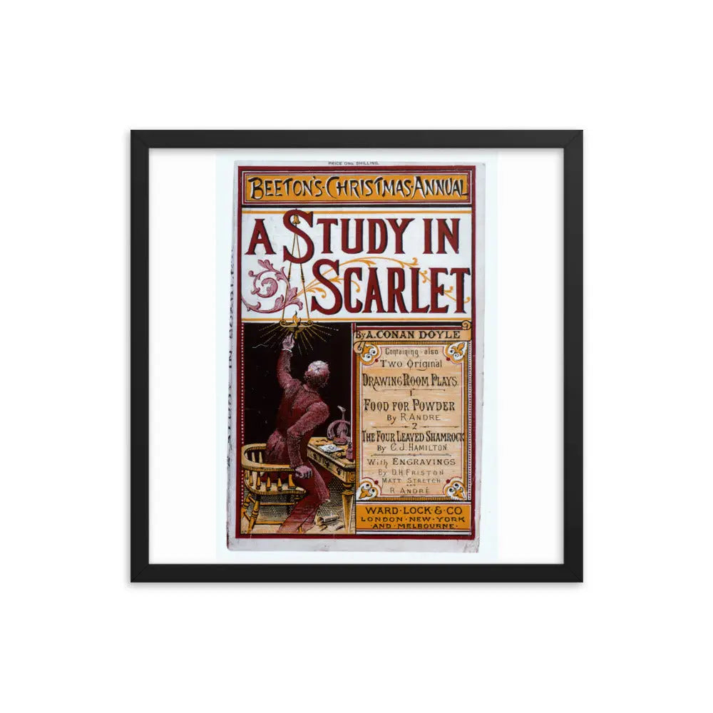 Holmes Framed Poster | Scarlet Framed Poster | Sherlock Holmes