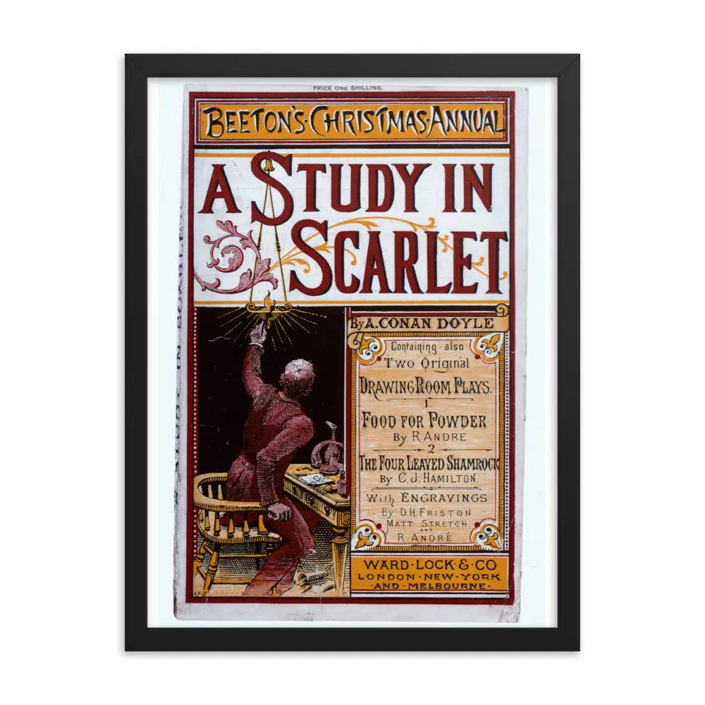 Sherlock Holmes - A Study In Scarlet - Framed Poster - sherlock holmes