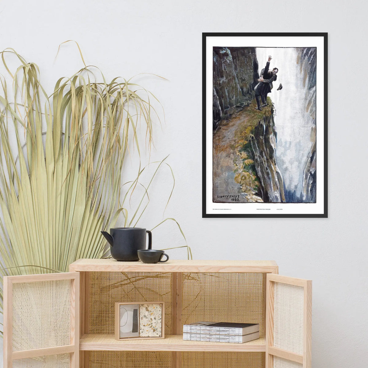 Framed Sherlock Poster | Reichenbach Falls Poster | Sherlock Holmes