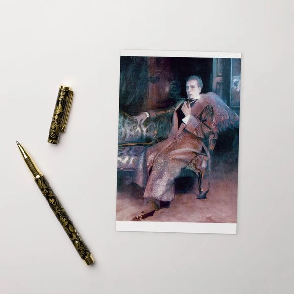 Sherlock Holmes (Gillette Sitting) Postcard - sherlock holmes