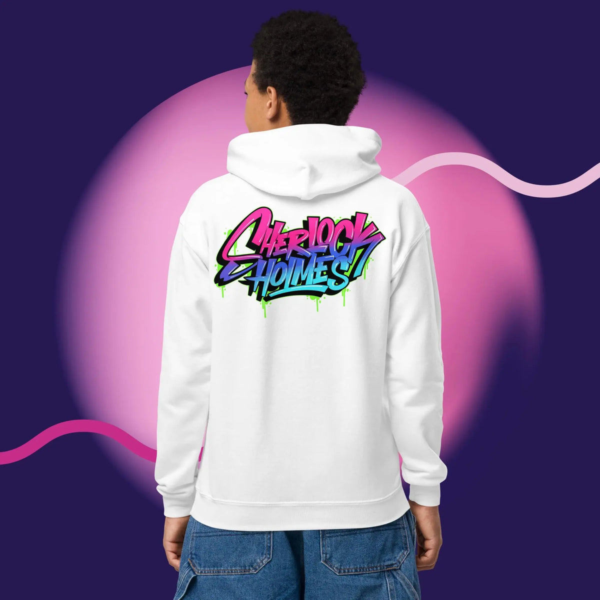 Heavy Blend Hoodie | Graffiti Collection Hoodie | Sherlock Holmes